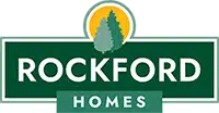 Rockford Homes logo with two pine trees in front of a yellow sun inside a green rectangle containing the company name, inviting you to Explore Homeownership in Lewis Center.